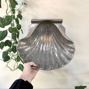 The Ann Kary Pewter Company shell serving dish